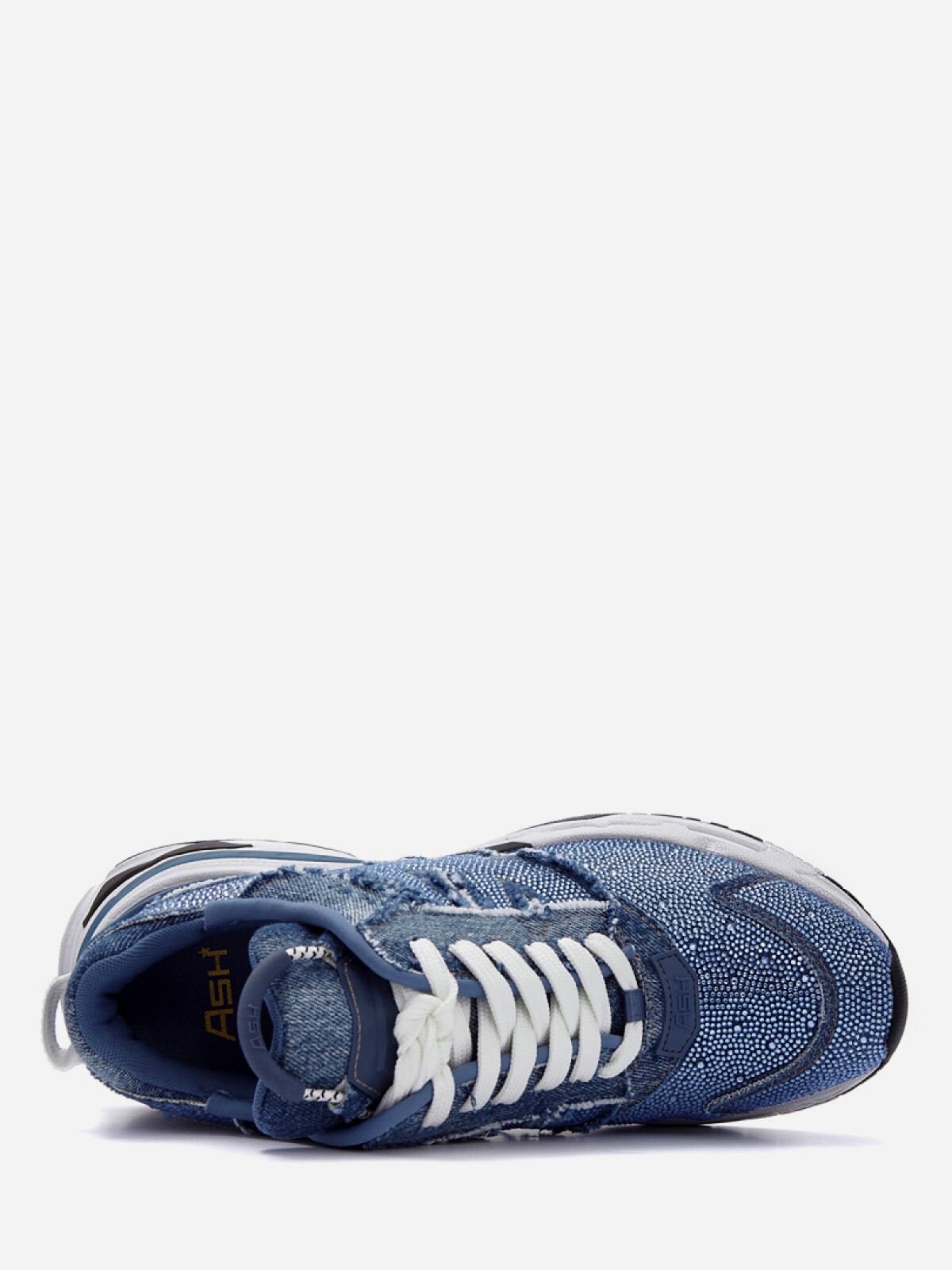 Женские демисезонные кроссовки ash race strass denim синие | 0ah.ah134872.t купить в официальном магазине AshRussia.ru