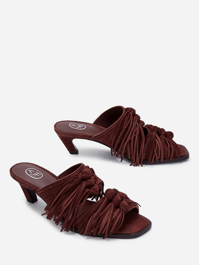Женское летнее сабо ash quincy бордовое | 4ah.ah149868.k купить в официальном магазине AshRussia.ru