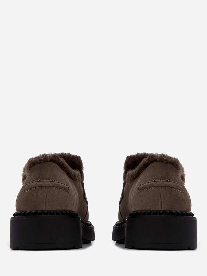 Женские зимние лоферы ash medusa fur коричневые | 3ah.ah147141.s купить в официальном магазине AshRussia.ru