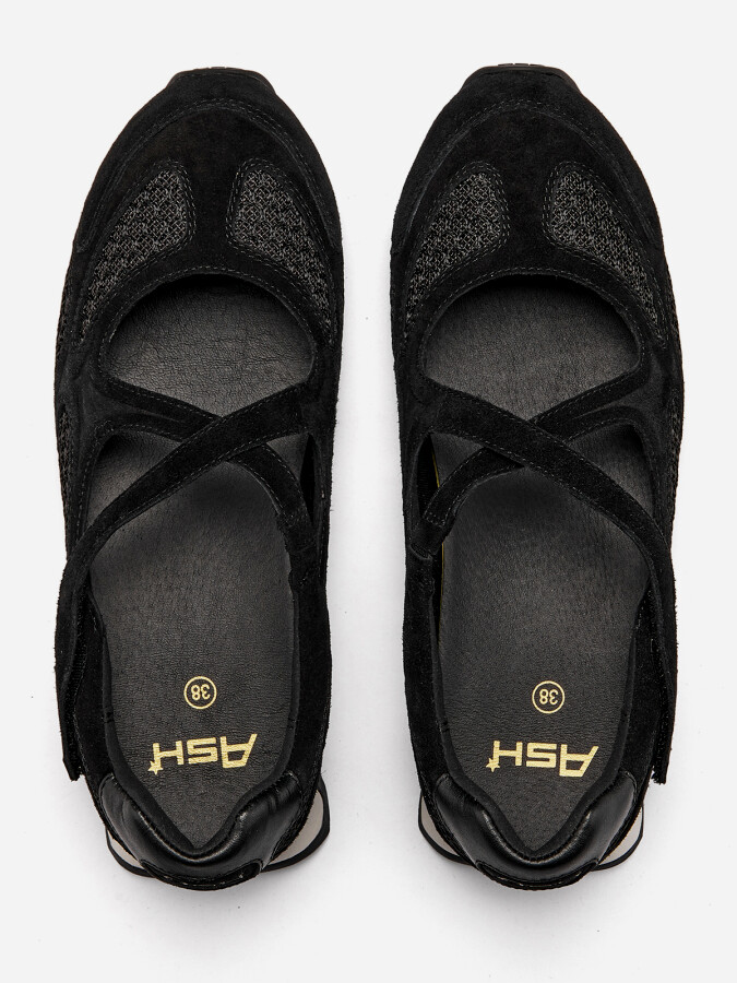 Женские демисезонные балетки ash kore черные | 4ah.ah150049.t купить в официальном магазине AshRussia.ru