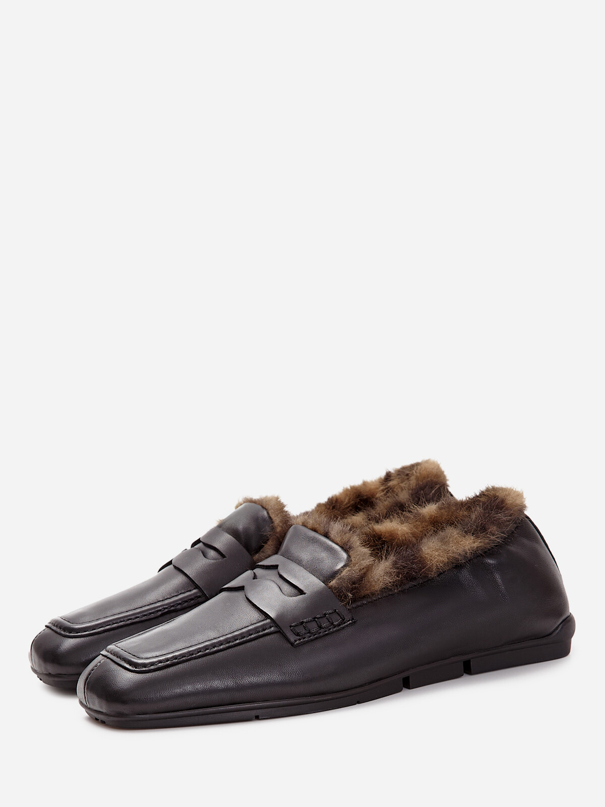 Женские зимние мокасины ash barkley fur черные | 5ah.ah152554.s купить в официальном магазине AshRussia.ru