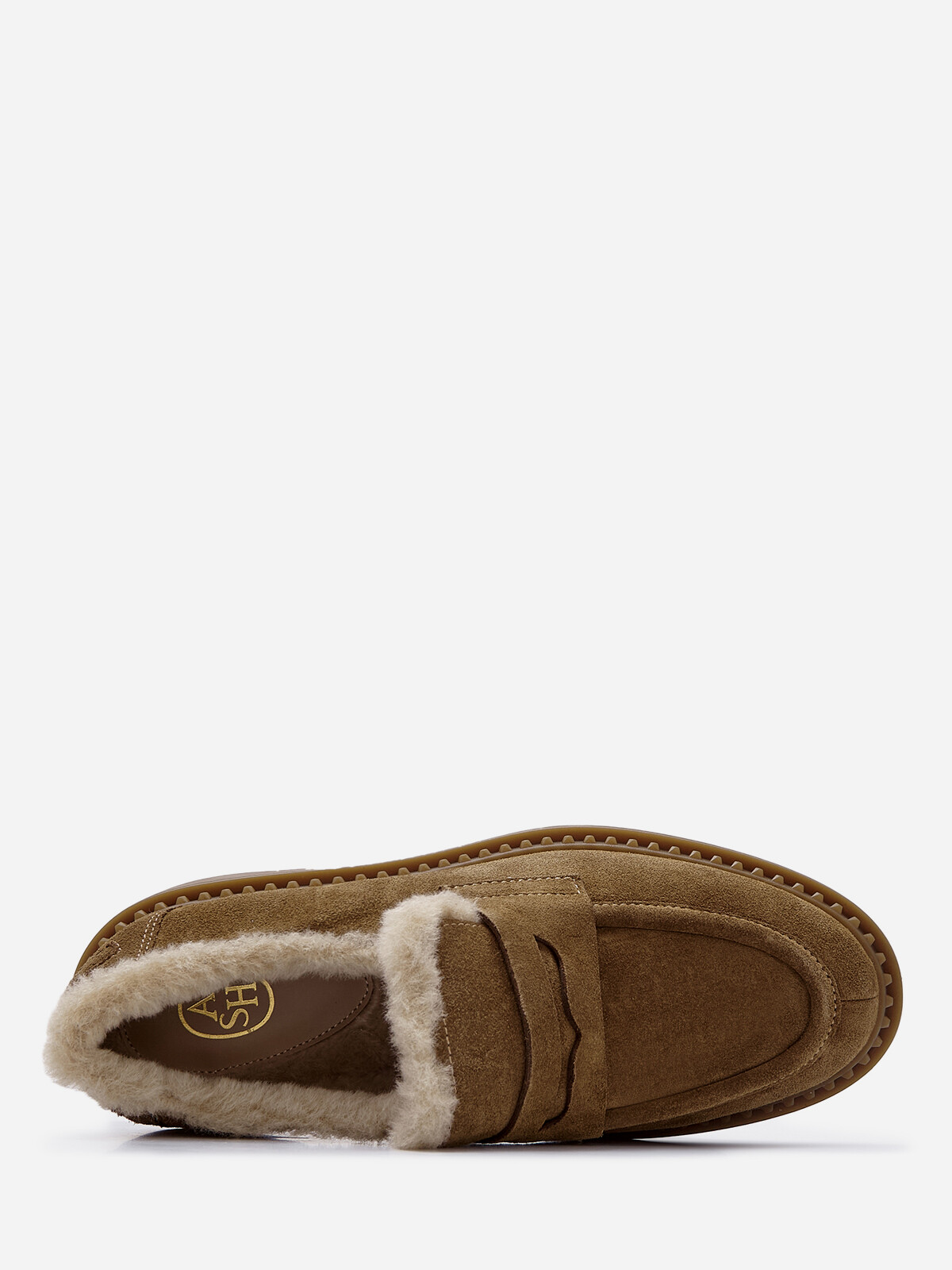 Женские зимние лоферы ash medusa fur коричневые | 3ah.ah147140.s купить в официальном магазине AshRussia.ru